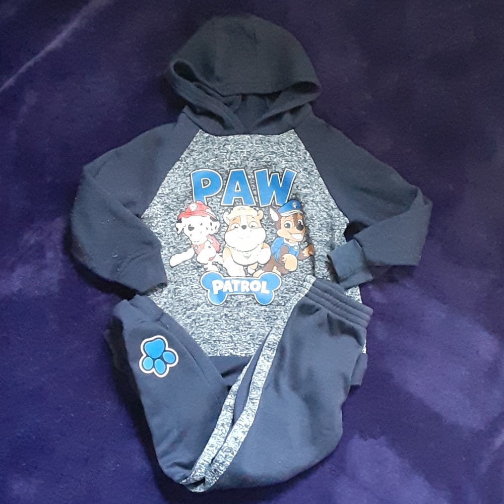 Paw patrol sweat suit.